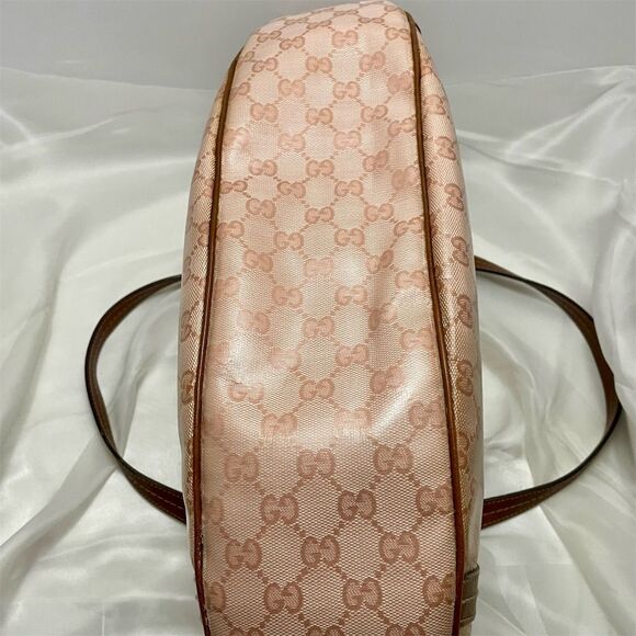 Gucci Pink Crystal Monogram Duchessa Canvas/Leather Bag - Picture 9 of 16
